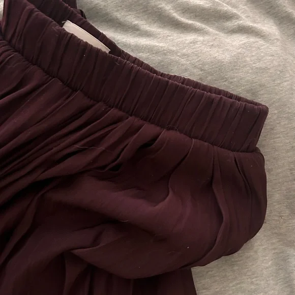 Wilfred Midi Ruffled Purple Skirt - Picture 2 of 3